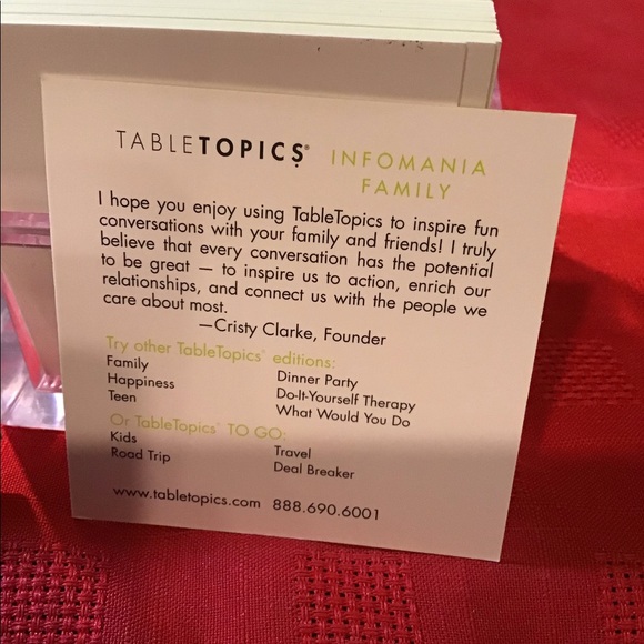 TableTopics Infomania Family conversation starters - Picture 4 of 5